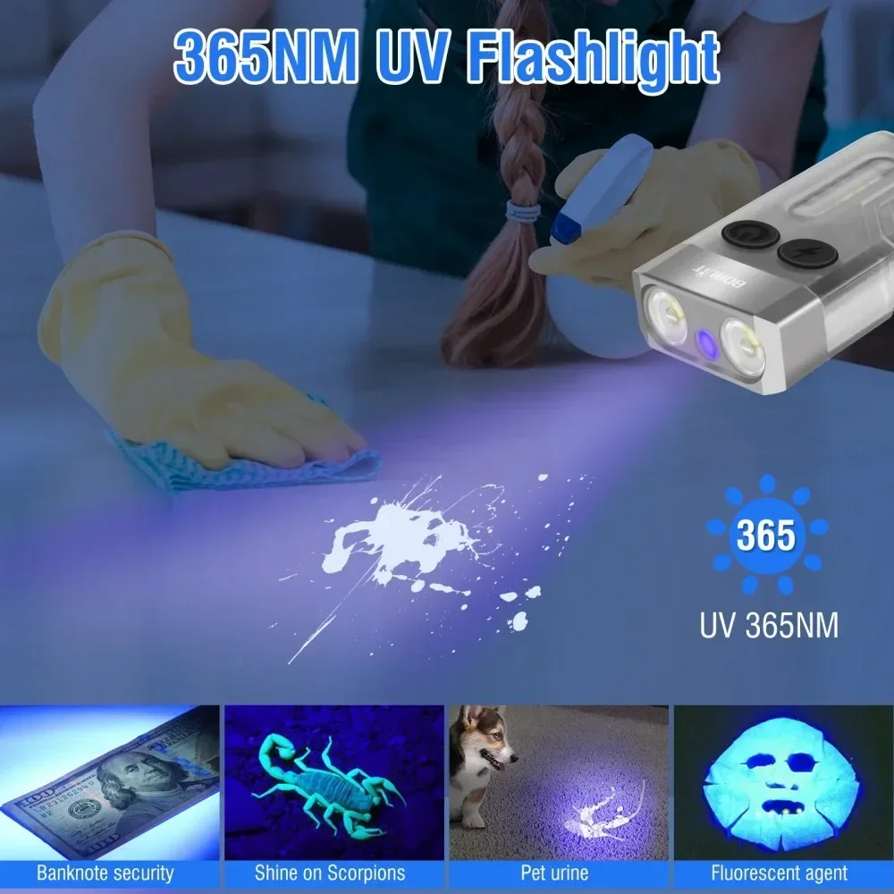BORUiT V10 Keychain UV LED EDC - Fishing Kit Compact avis et prix