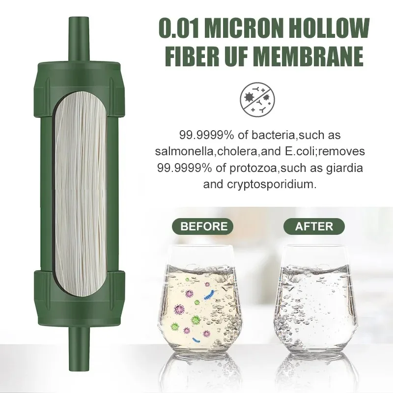 1PC Outdoor Mini Water Filter  - Water Purification Straw avis et prix