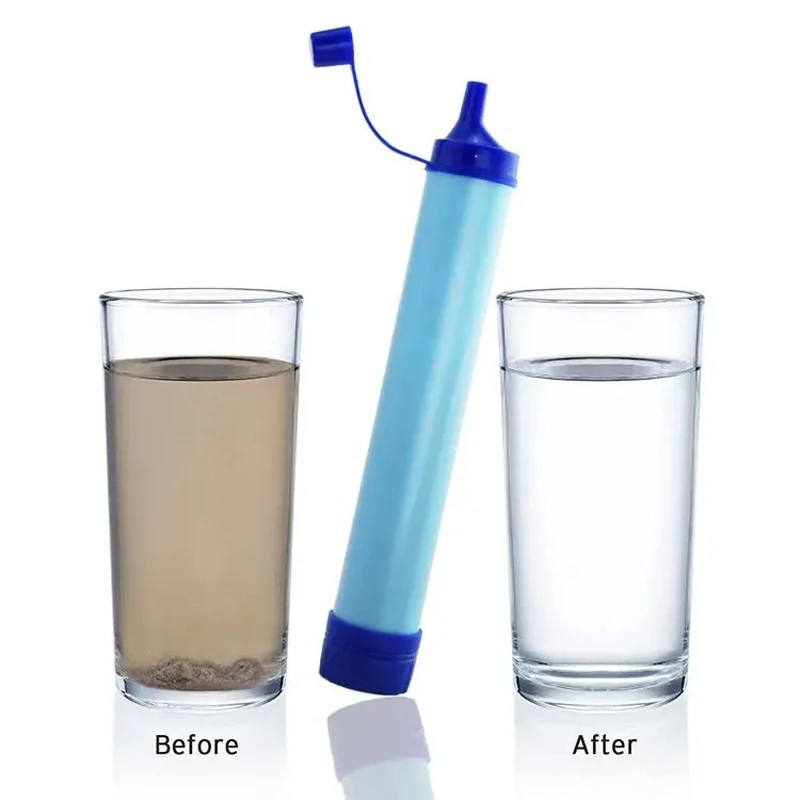 1pc Outdoor Mini Water Filter  - Water Purification Straw avis et prix