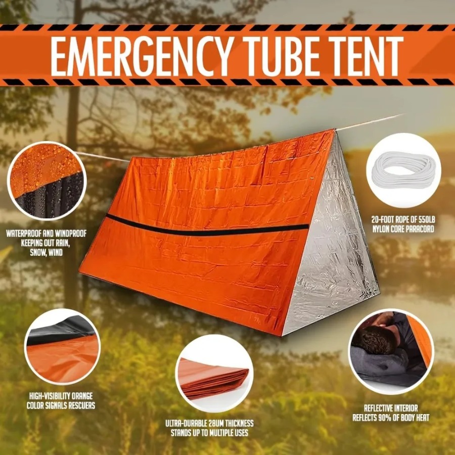 1PC Anti-rain Emergency Sleepi - Emergency Mylar Tent avis et prix