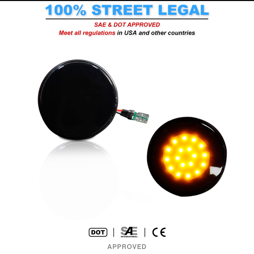 2pcs iJDM LED Front Side Marke - Signal Panel Orange avis et prix