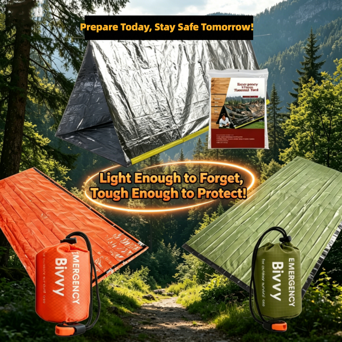 Compact Emergency Thermal Tent - Emergency Mylar Tent avis et prix