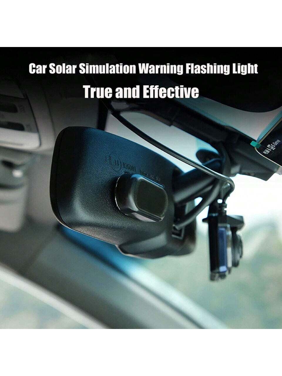1PCS Black Shell Fake Solar Po - Sos Light Strobe avis et prix