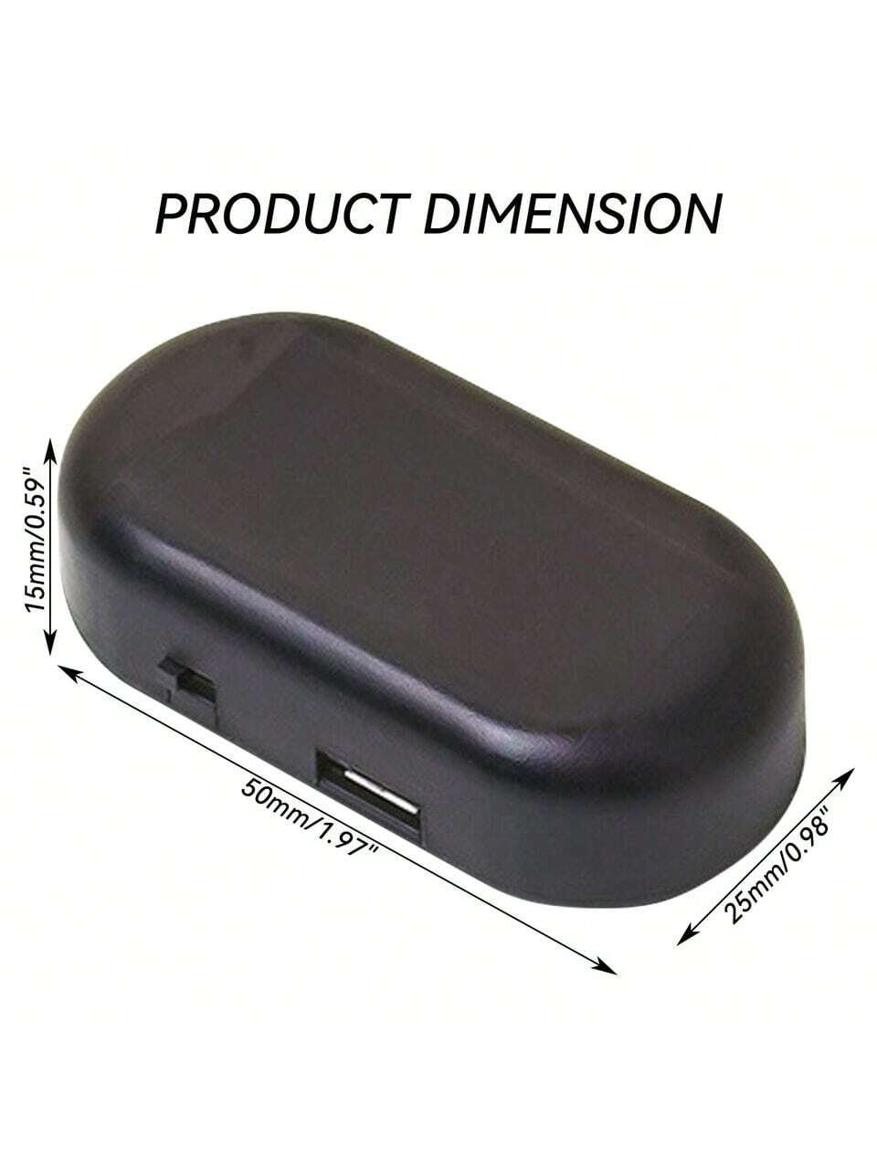 1PCS Black Shell Fake Solar Po - Sos Light Strobe avis et prix