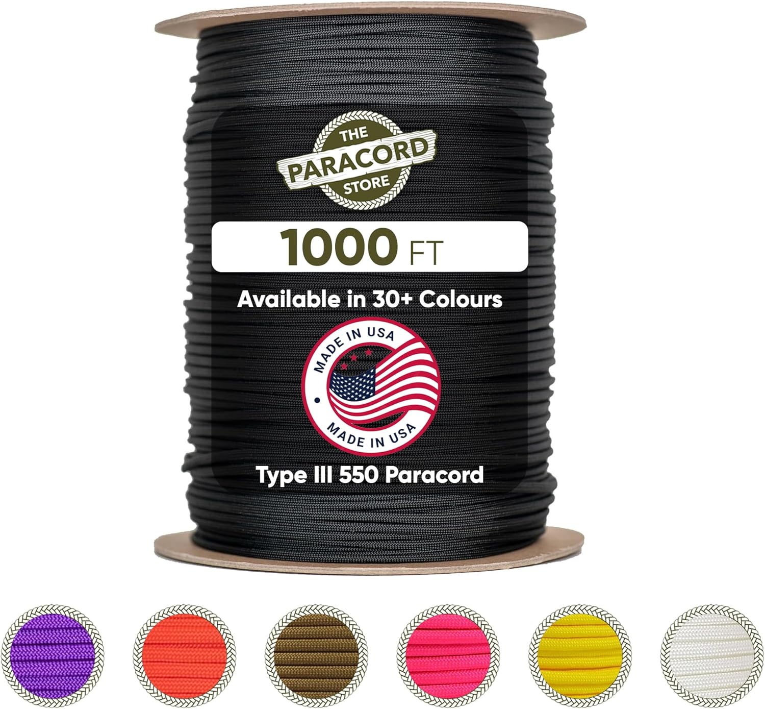 Type III 550 Paracord 1000 FT  - Para Cord 1000Ft avis et prix