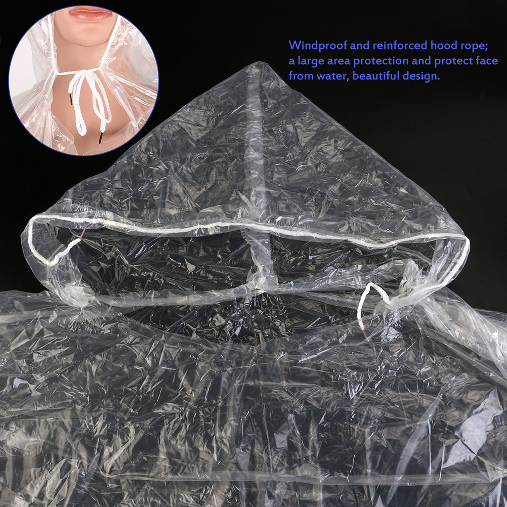 10Pcs Adult Disposable Raincoa - Emergency Poncho Rain avis et prix