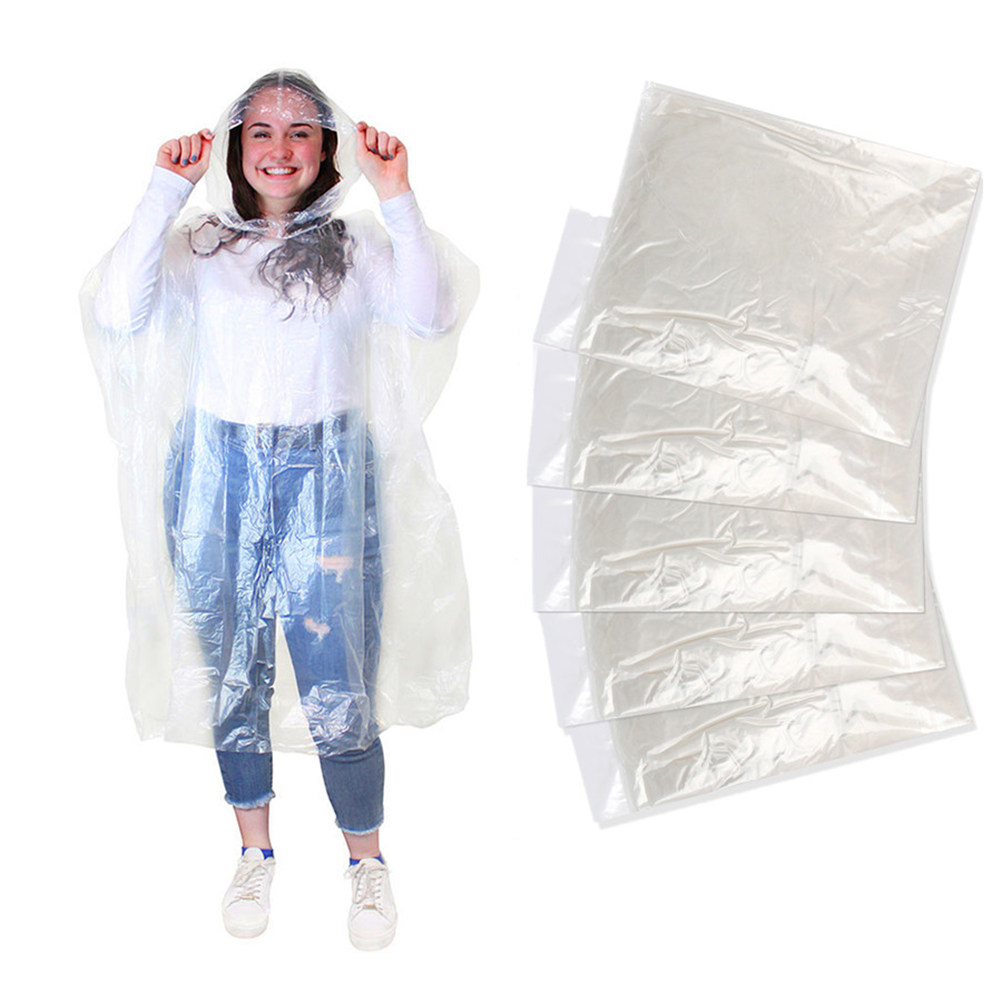 10Pcs Adult Disposable Raincoa - Emergency Poncho Rain avis et prix