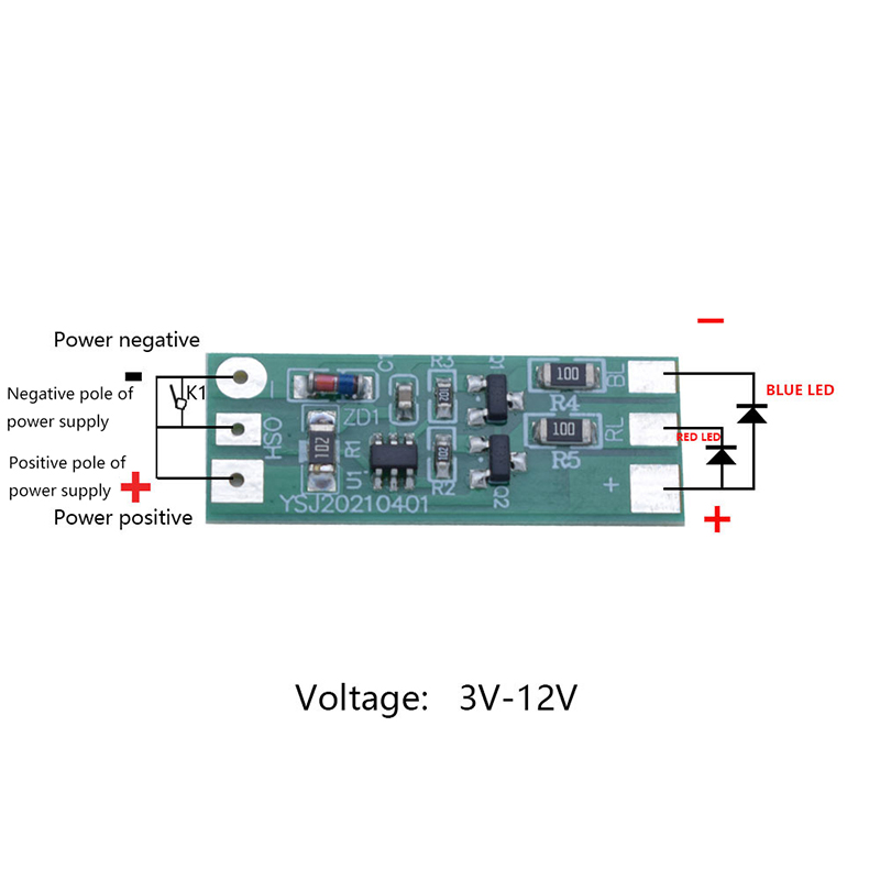 3-12V Flashing LED Light Modul - Sos Light Strobe avis et prix