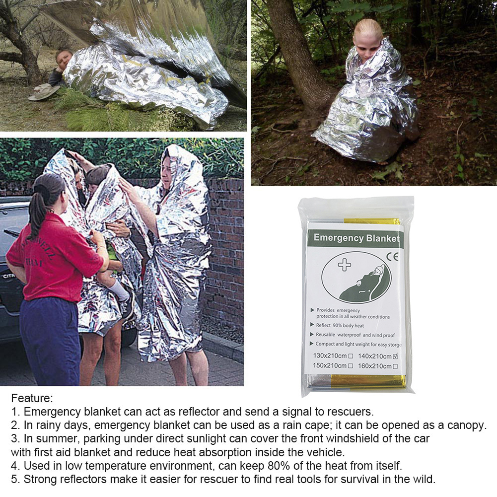 5Pcs Outdoor Emergency Blanket - Bivy Bag Emergency avis et prix