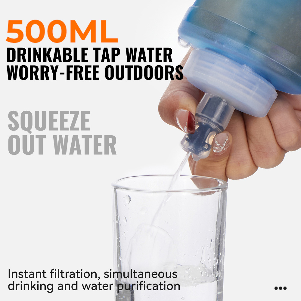 WRELS Water Filter Bottle Coll - Water Bag Collapsible avis et prix