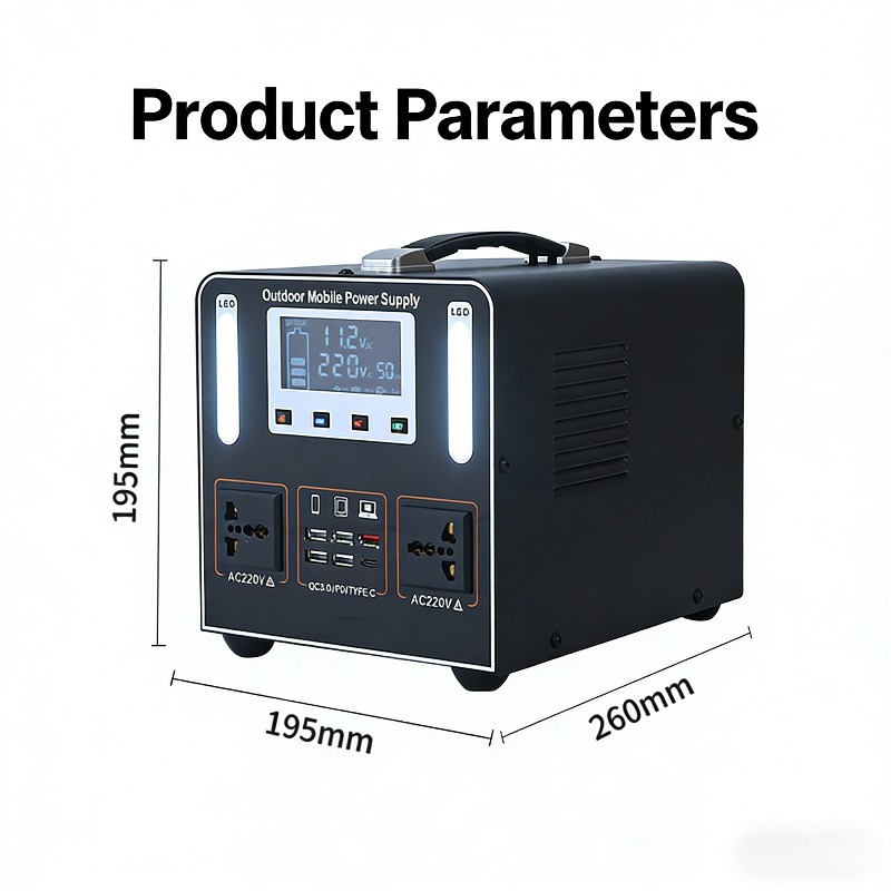 500W AC 220V Portable Power St - Solar Emergency Charger avis et prix