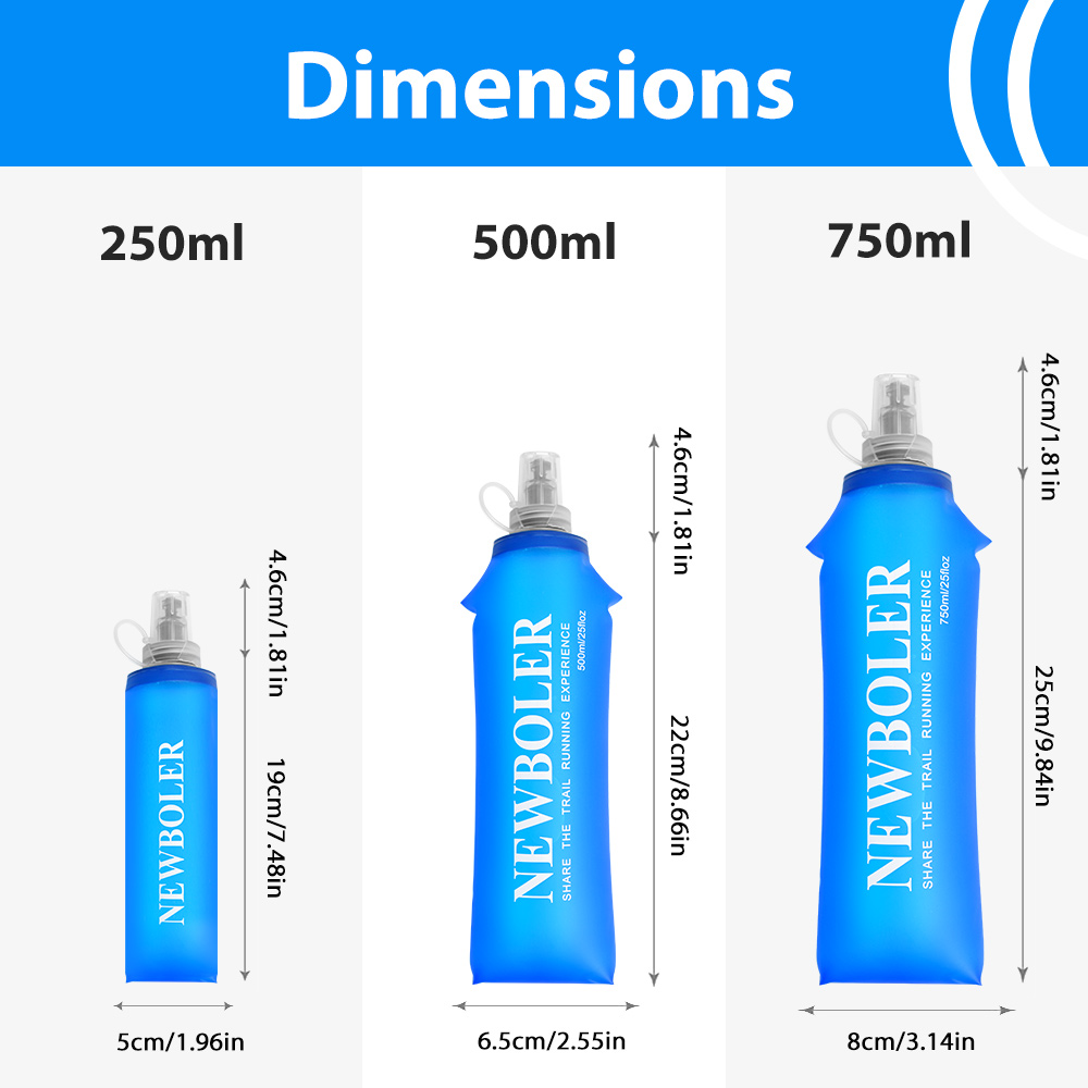 750ML Water Bottle TPU Folding - Water Bag Collapsible avis et prix