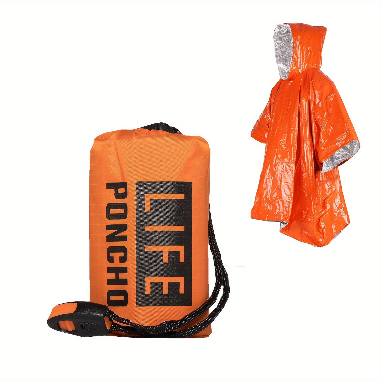 Emergency Survival Rain Poncho - Survival Blanket Reflective avis et prix