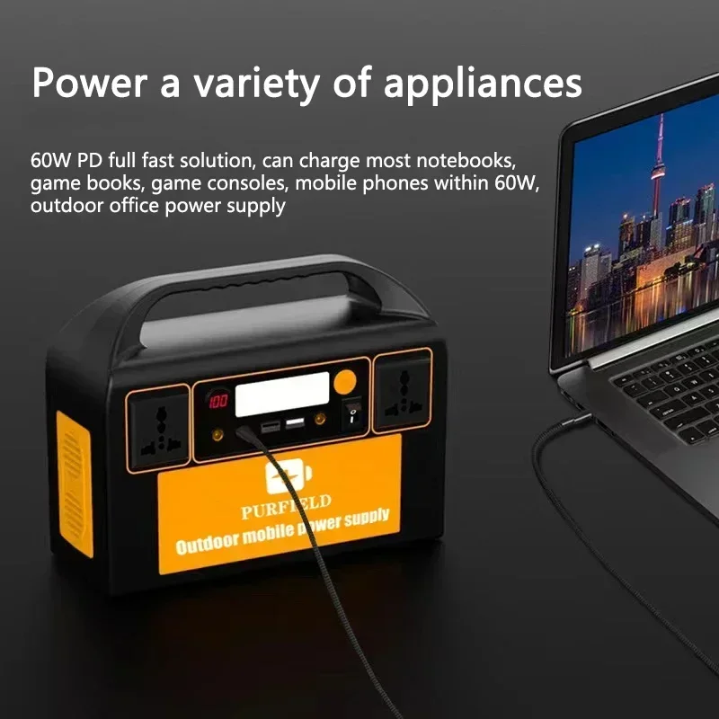PURFIELD 220V 110V 300W Portab - Solar Emergency Charger avis et prix
