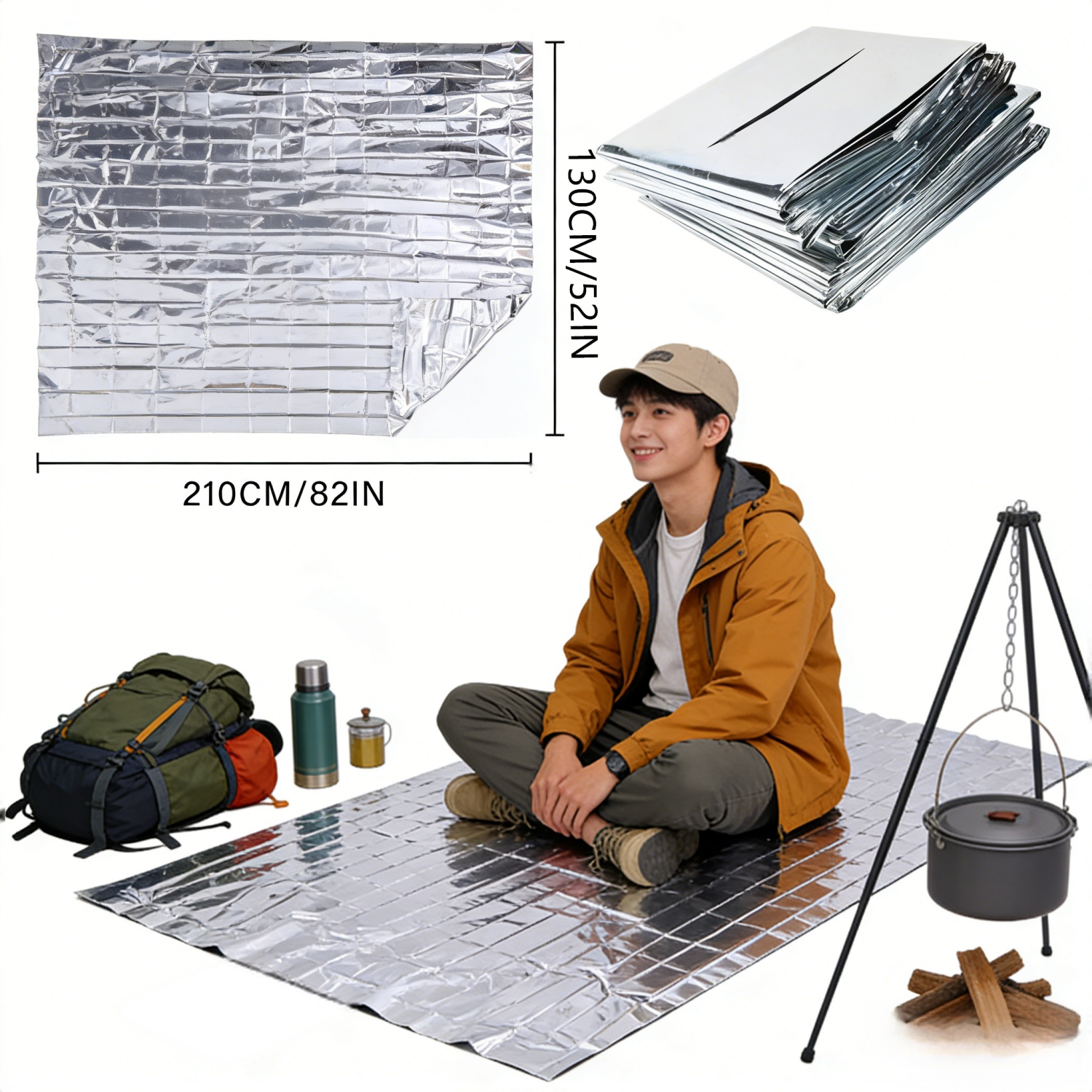 Foldable Reflective Survival B - Survival Blanket Reflective avis et prix