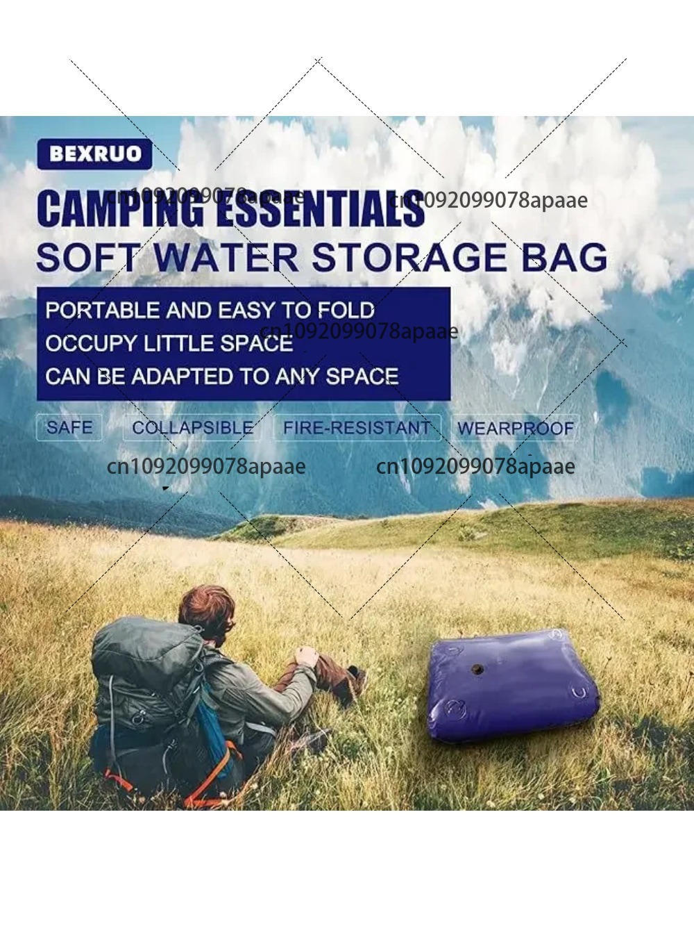 110L PVC Water Storage Bag, Po - Water Bag Collapsible avis et prix