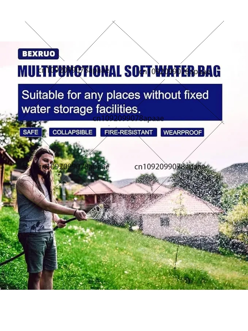 110L PVC Water Storage Bag, Po - Water Bag Collapsible avis et prix