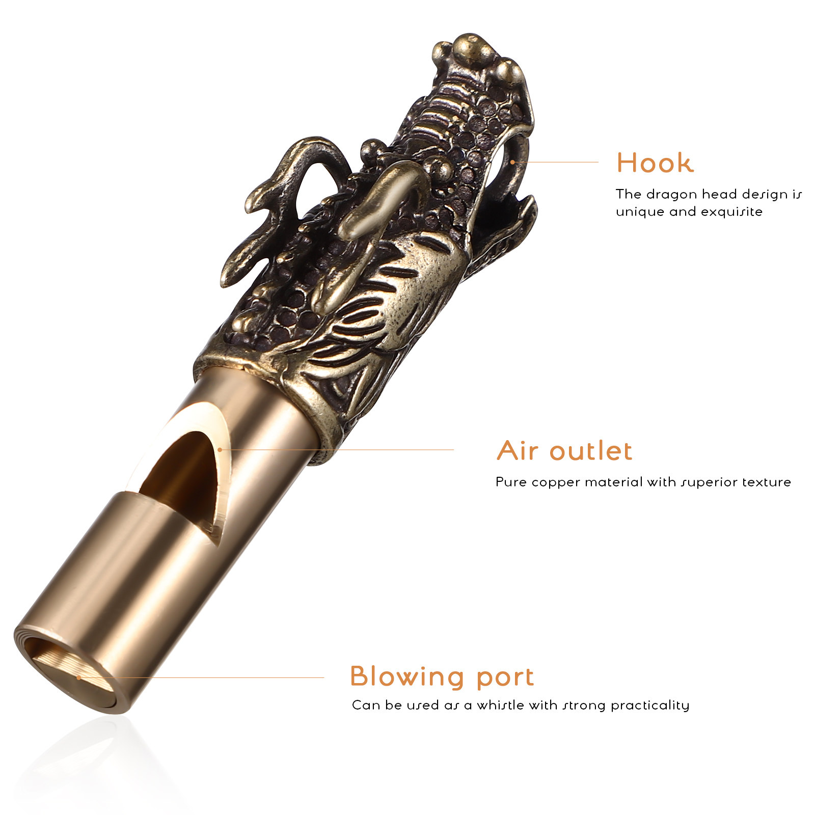 3Pcs Chinese Dragon Whistles B - Emergency Whistle Loud avis et prix